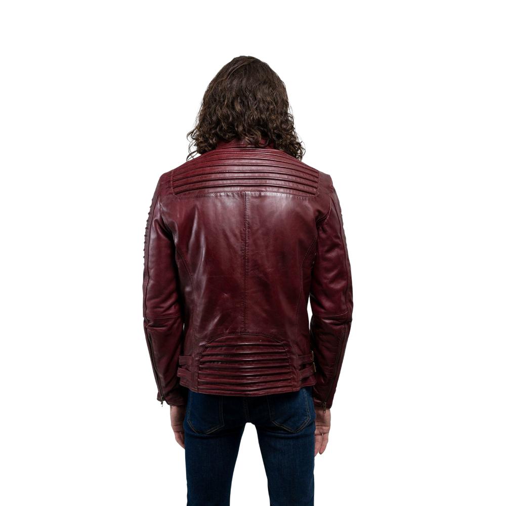 Brooklyn - Men's Fashion Lambskin Leather Jacket (Oxblood) Men's Jacket Best Leather Ny   