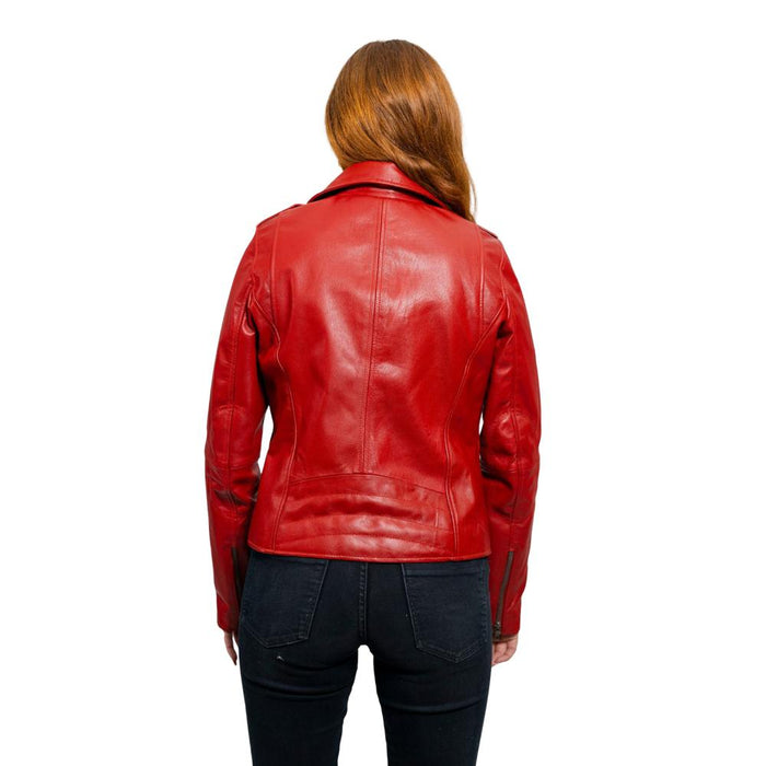 Abigail- Vintage Moto Leather Jacket Jacket Best Leather Ny   