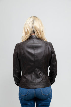 Beverly - Women's Vegan Faux Leather/Perforated Jacket Jacket Best Leather Ny   