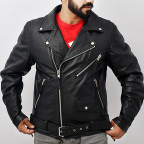 BLACK PANTHAR Motorcycle Leather Jacket Men's Jacket Best Leather Ny   