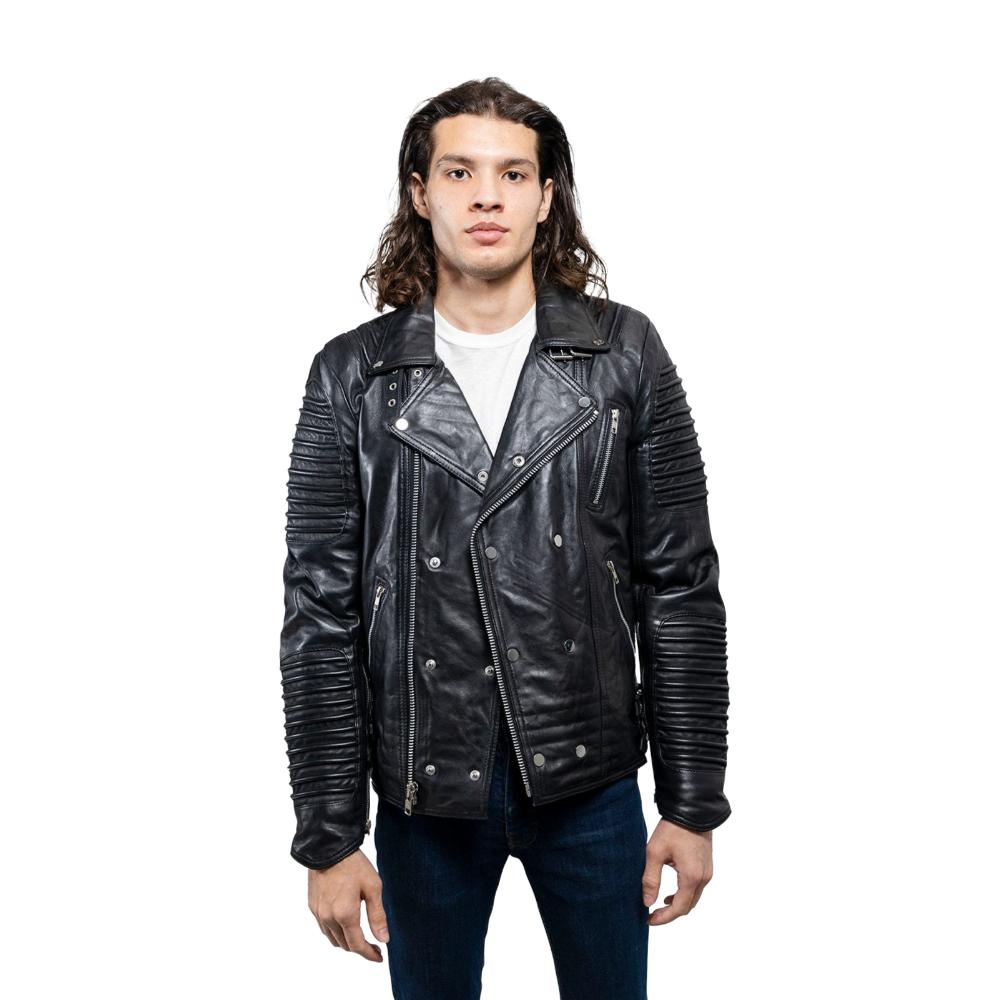 Brooklyn - Men's Fashion Lambskin Leather Jacket (Black) Men's Jacket Best Leather Ny   