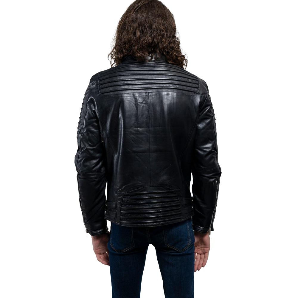 Brooklyn - Men's Fashion Lambskin Leather Jacket (Black) Men's Jacket Best Leather Ny   