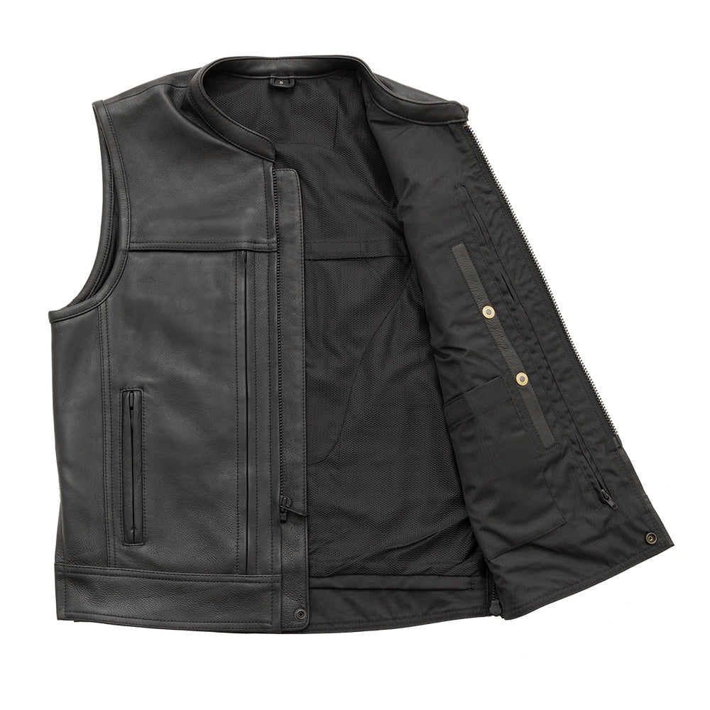 CANUCK - Motorcycle Leather Vest Men's Vest Best Leather Ny   