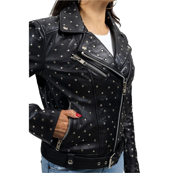 Claudia - Women's Fashion Leather Jacket (Black) Jacket Best Leather Ny   