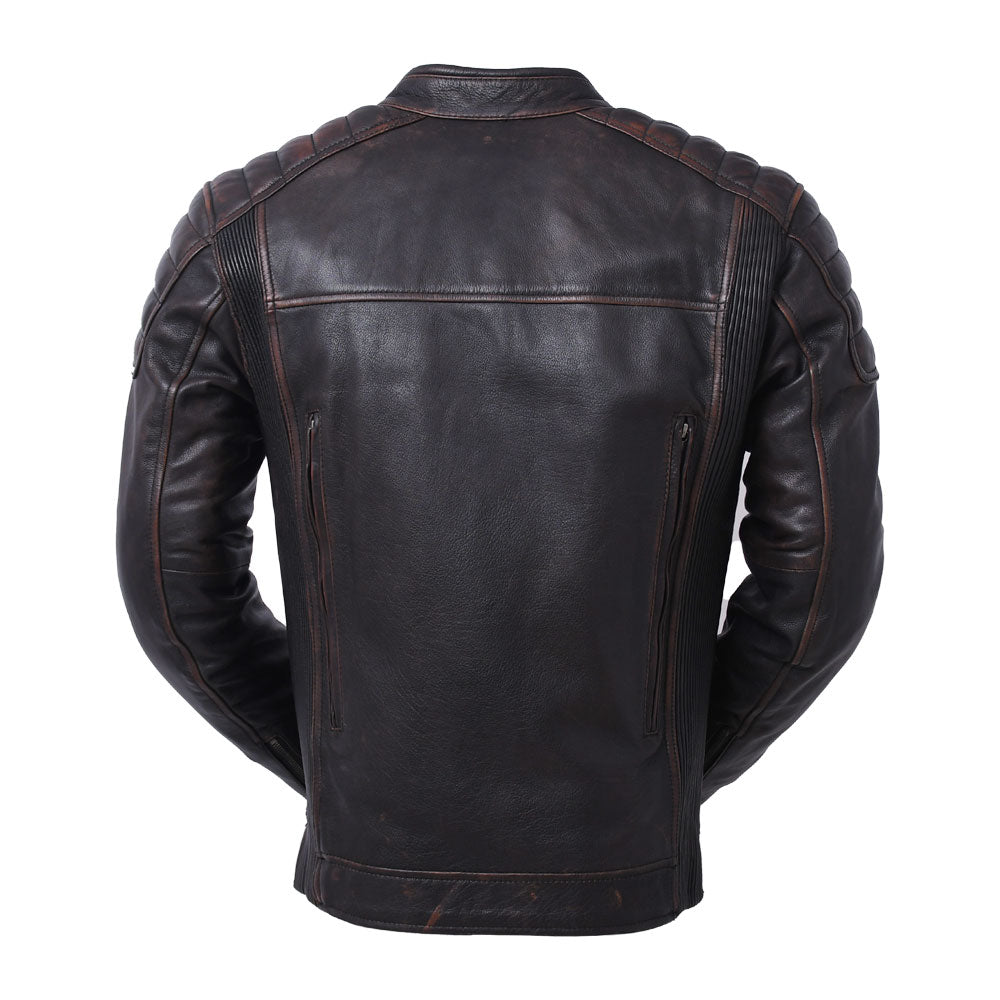 CRUSADER Motorcycle Leather Jacket Men's Jacket Best Leather Ny   