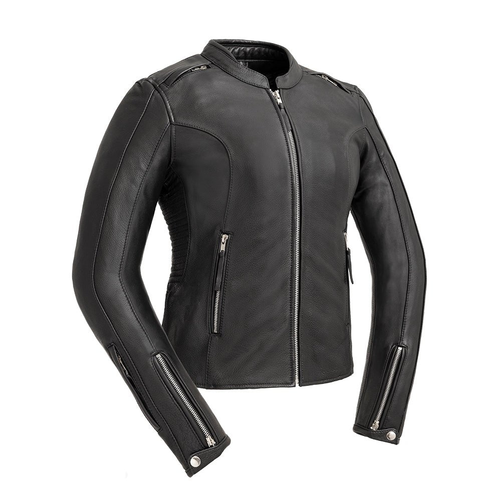 Sable - Women's Motorcycle Leather Jacket Women's Leather Jacket Best Leather NY Company XS  