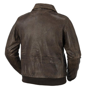 Duke - Men's Bomber Style Leather Jacket Jacket Best Leather Ny   