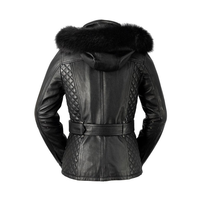 Elle - Women's Fashion Lambskin Leather Jacket (Black) Jacket Best Leather Ny   