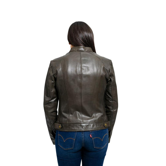 Favorite - Women's Fashion Leather Jacket (Army Green) Jacket Best Leather Ny   