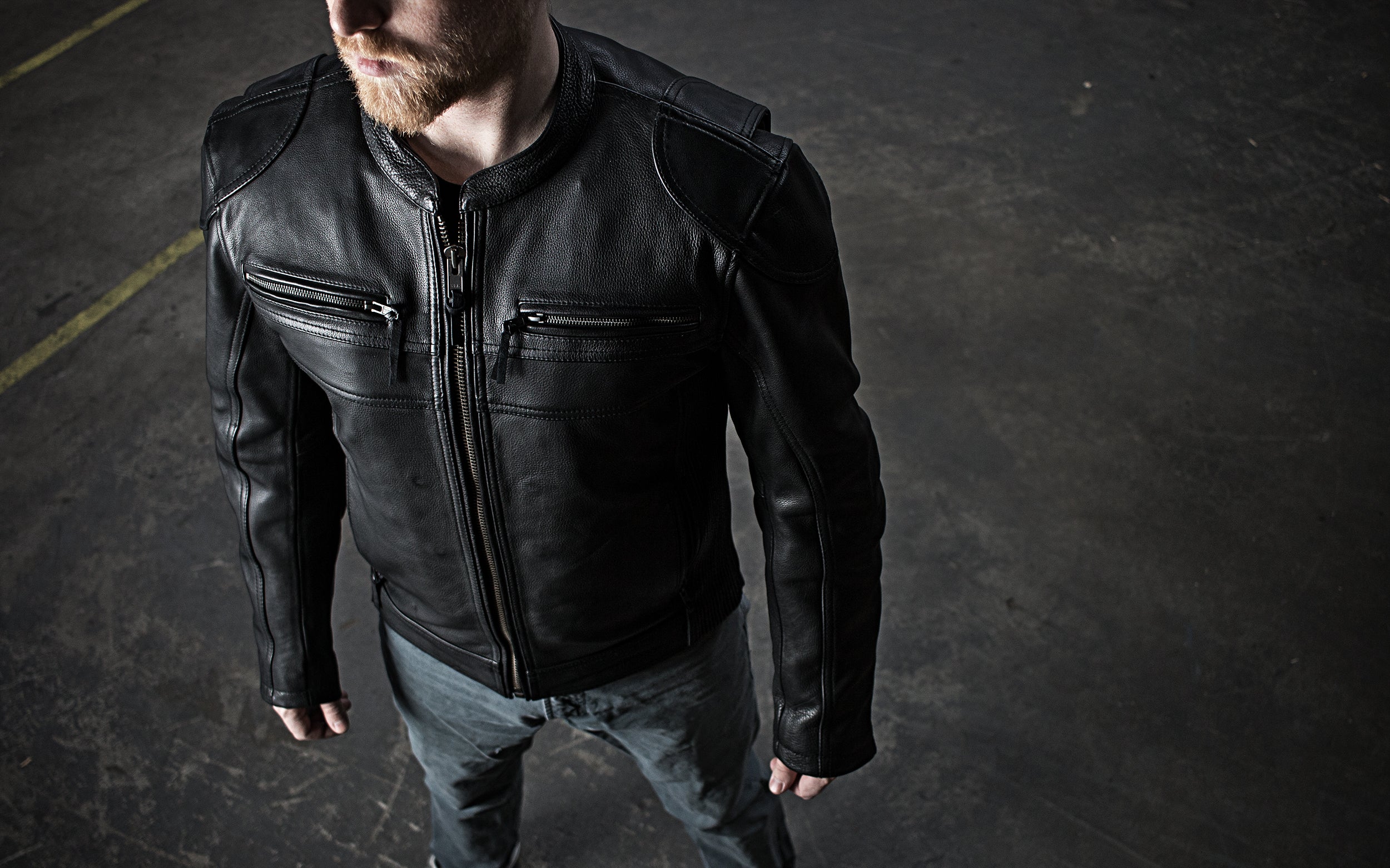 HACKER Motorcycle Leather Jacket Men's Jacket Best Leather Ny   