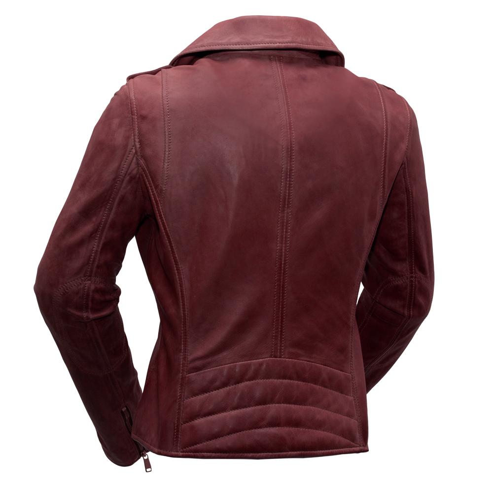 Harper - Women's Fashion Leather Jacket (Oxblood) Women's Jacket Best Leather Ny   