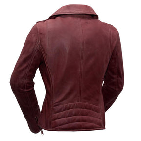 Harper - Women's Fashion Leather Jacket (Sangria) Women's Jacket Best Leather Ny   