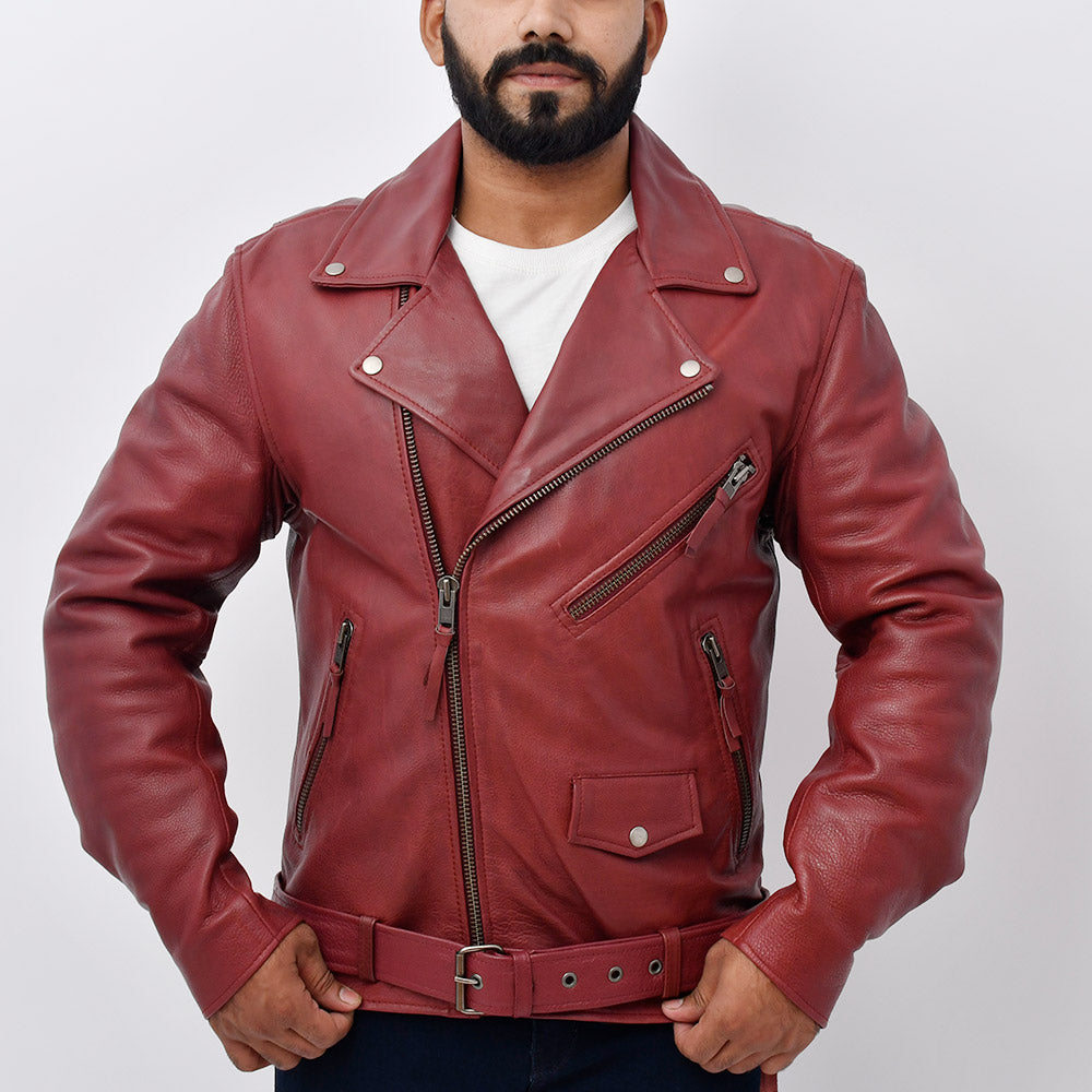 HEROIC Motorcycle Leather Jacket Men's Jacket Best Leather Ny   