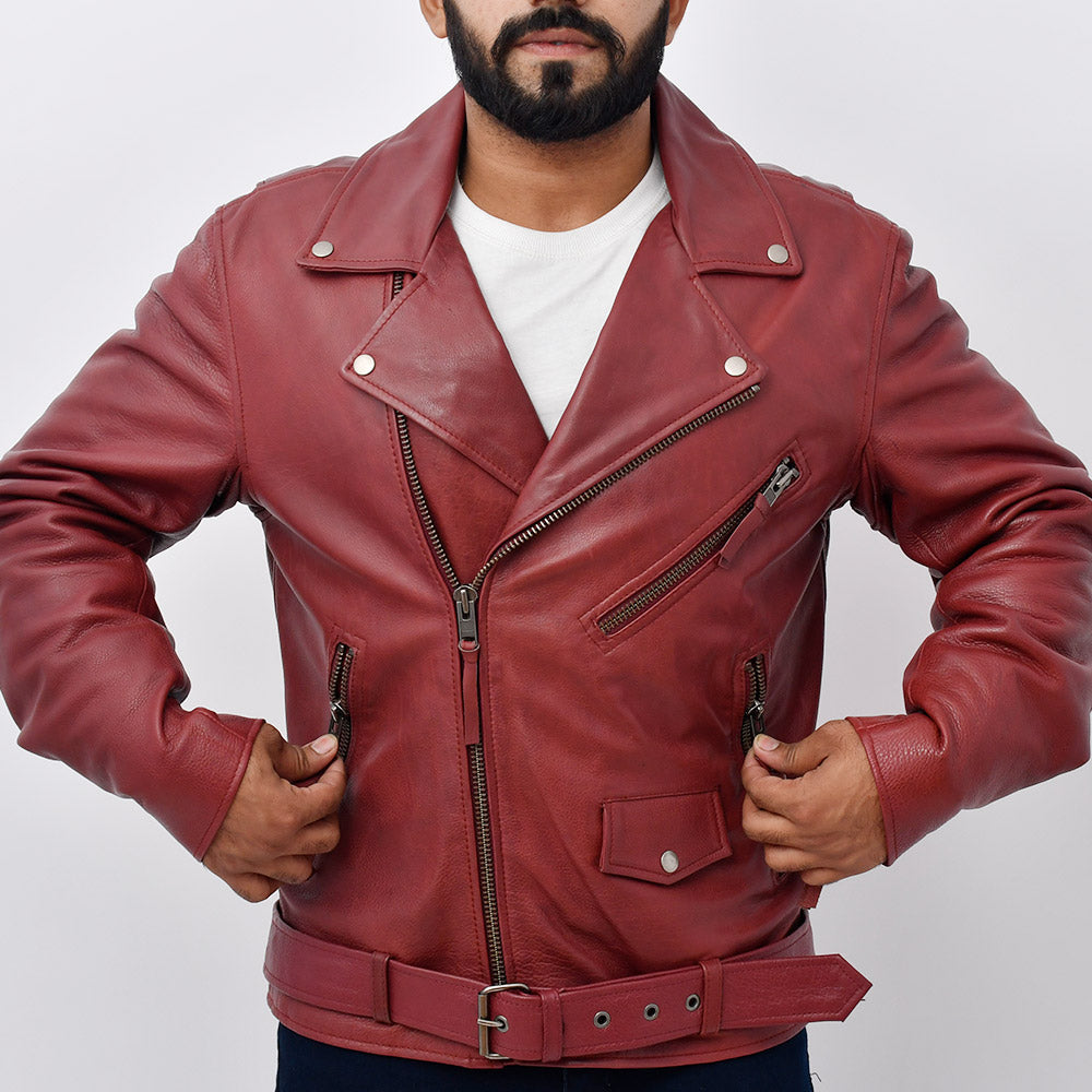 HEROIC Motorcycle Leather Jacket Men's Jacket Best Leather Ny   