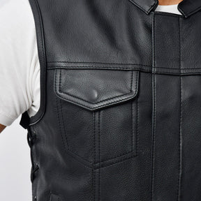HUNT - Motorcycle Leather Vest Men's Vest Best Leather Ny   