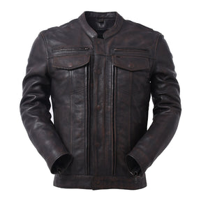 Hunter - Men's Motorcycle Leather Jacket Copper Men's Jacket Best Leather Ny S Copper 