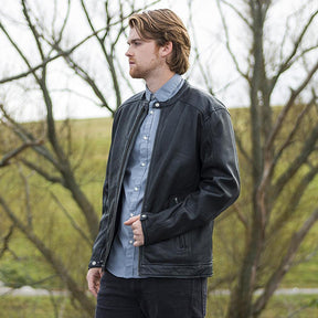 Iconoclast - Men's Fashion Leather Jacket (Black) Jacket Best Leather Ny   