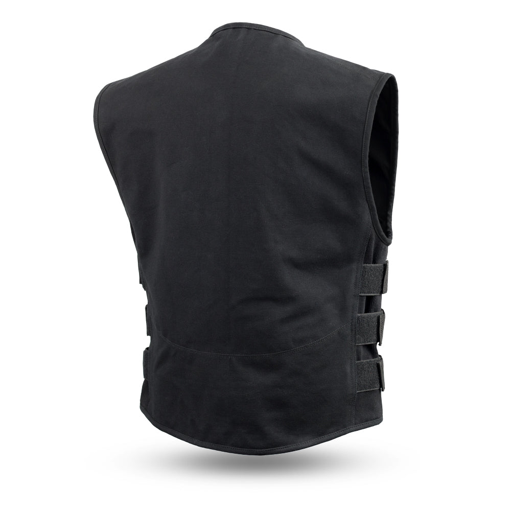 Nomad - Men's Motorcycle Swat Style 20oz. Canvas Vest Garage Sale Best Leather NY Company   