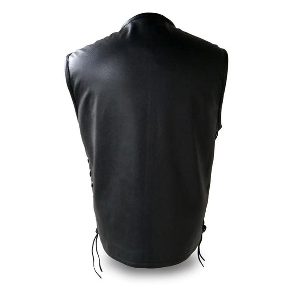 LEGION - Motorcycle Leather Vest Men's Vest Best Leather Ny   