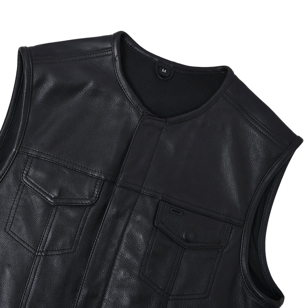 LOGAN - Motorcycle Leather Vest Men's Vest Best Leather Ny   