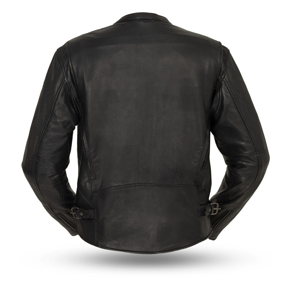 Mad Max - Men's Motorcycle Leather Jacket (Black) Men's Jacket Best Leather Ny   