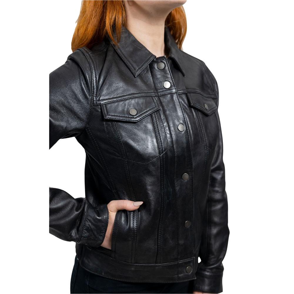Madison - Women's Fashion Leather Jacket (Black) Jacket Best Leather Ny   