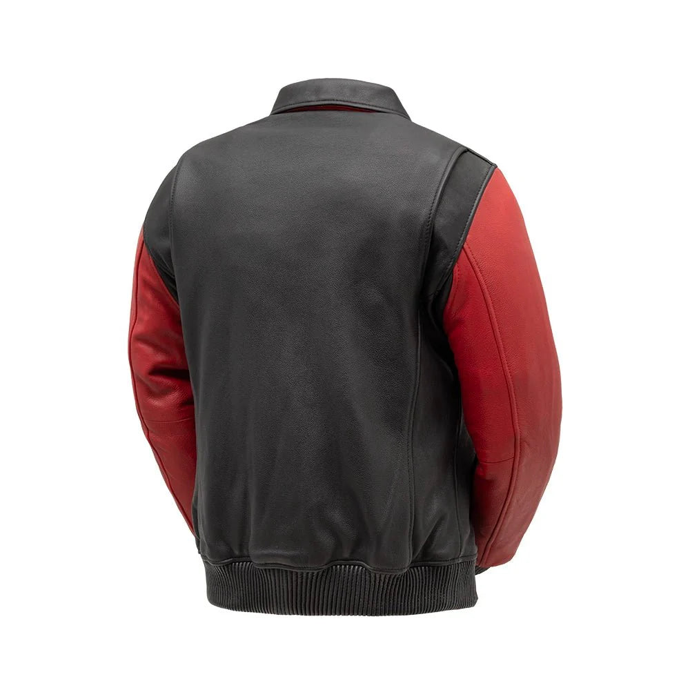 Havoc Two Tone - Men's Leather Jacket Men's Bomber Jacket Best Leather NY Company   