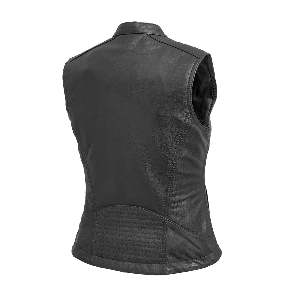 Nova Women's Motorcycle Leather Vest Women's Leather Vest Best Leather NY Company   