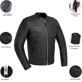 NINJA Motorcycle Leather Jacket Men's Leather Jacket Best Leather Ny   