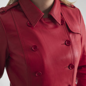 Olivia - Women's Leather Jacket Red Jacket Best Leather Ny   