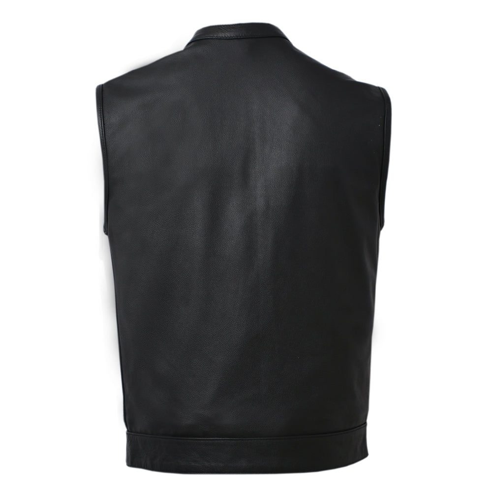 PLUNGE - Motorcycle Leather Vest Men's Vest Best Leather Ny   