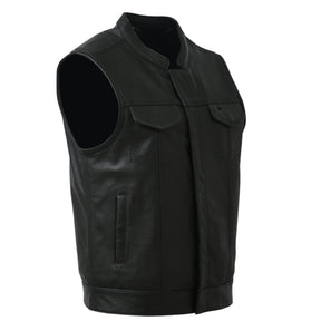 PLUNGE - Motorcycle Leather Vest Men's Vest Best Leather Ny   