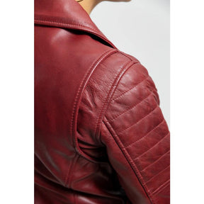 Princess - Women's Fashion Lambskin Leather Jacket (Oxblood) Jacket Best Leather Ny   