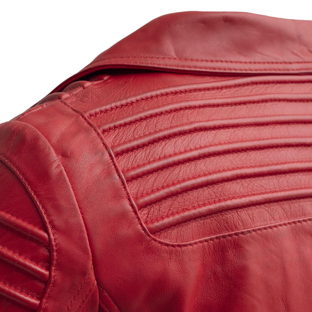 Queens - Women's Fashion Lambskin Leather Jacket (Fire Red) Women's Jacket Best Leather Ny   