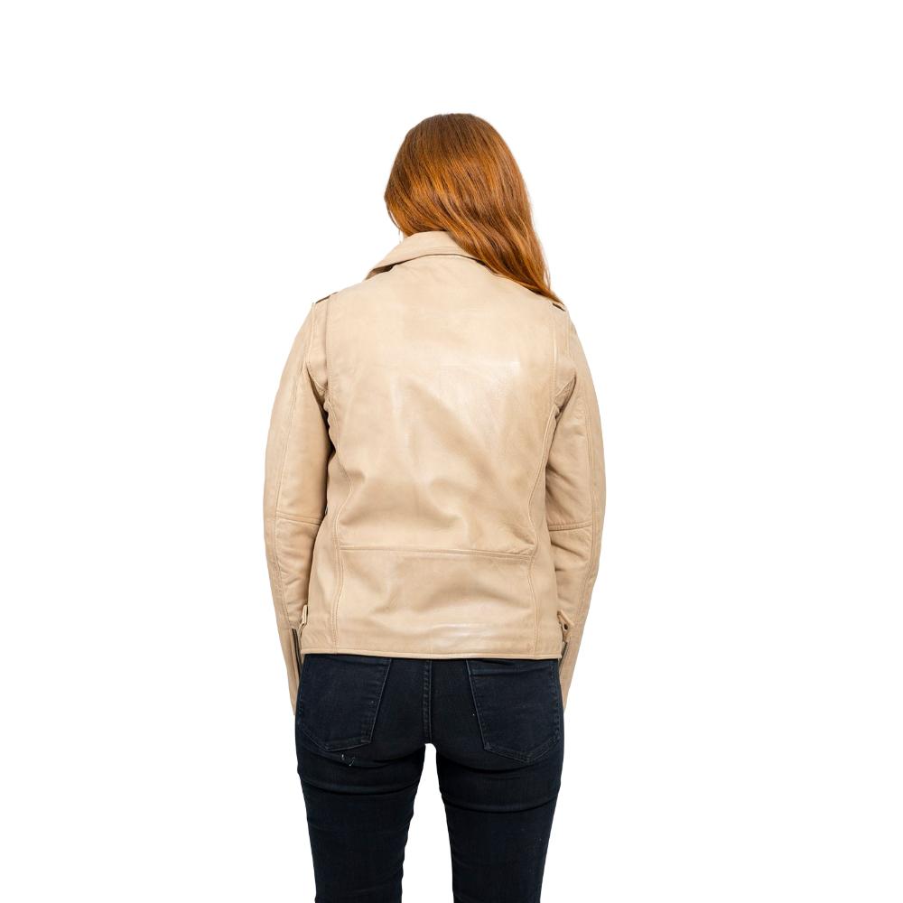 Rebel - Women's Fashion Lambskin Leather Jacket (Oil Sand) Women's Jacket Best Leather Ny   