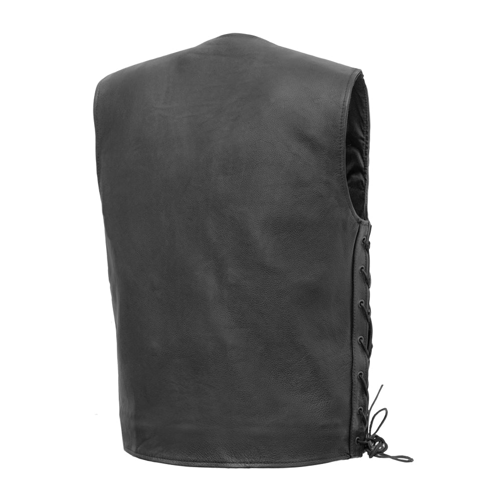 REEVES - Motorcycle Leather Vest Men's Vest Best Leather Ny   