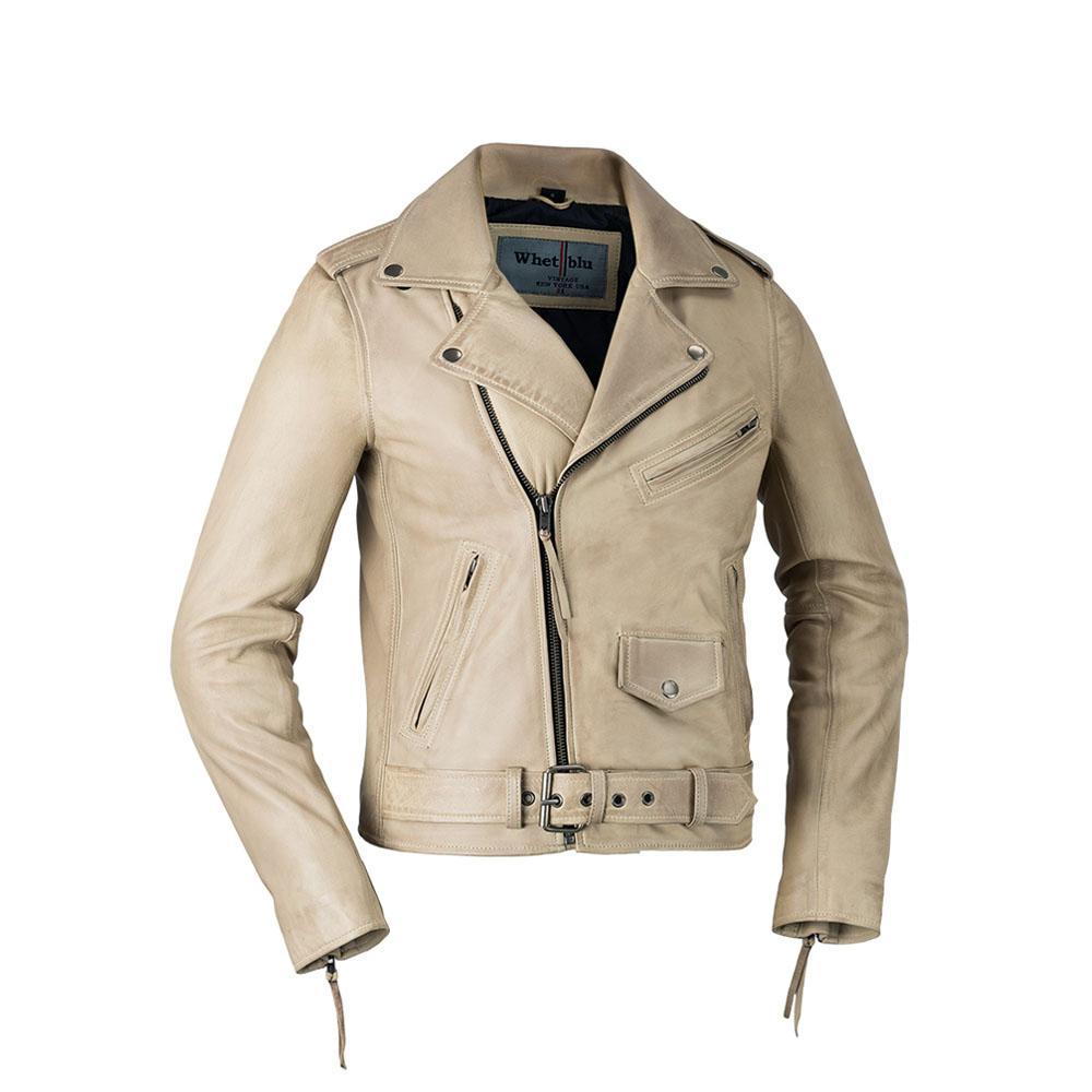 Rockstar - Women's Fashion Lambskin Leather Jacket (Oil Sand) Jacket Best Leather Ny Oil Sand XS 