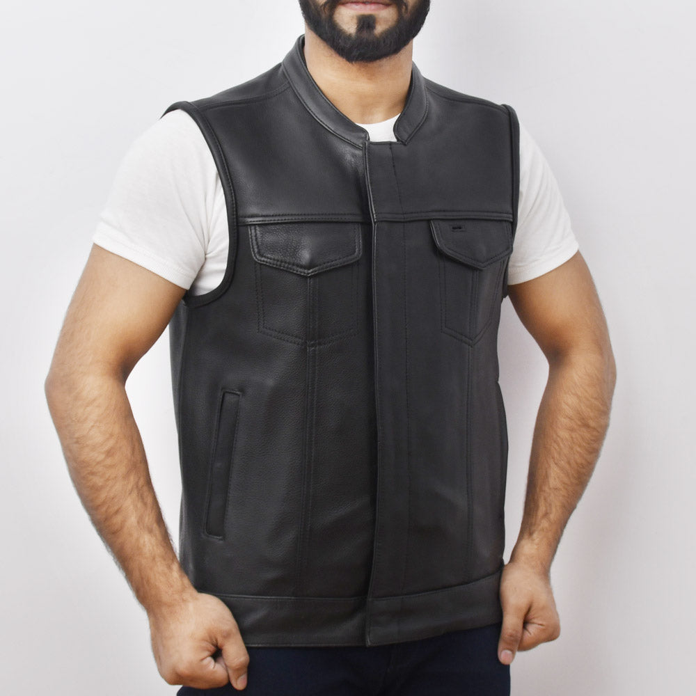 RUTGER - Motorcycle Leather Vest Men's Vest Best Leather Ny   