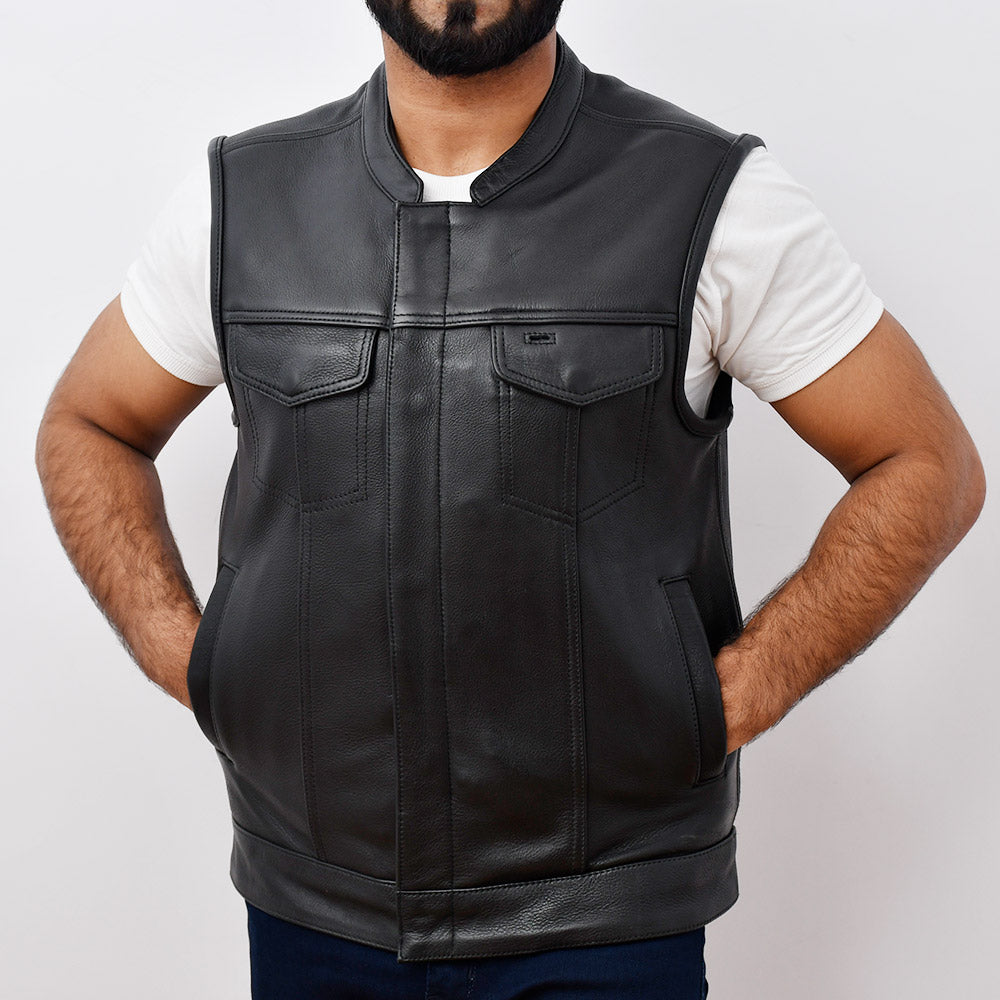 RUTGER - Motorcycle Leather Vest Men's Vest Best Leather Ny   