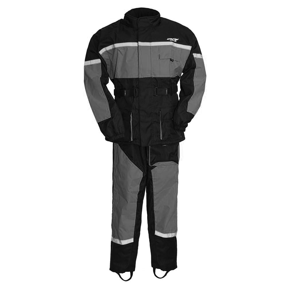 Sinuous - Men's Motorcycle Rain Suit Rain Suit Best Leather Ny Grey S