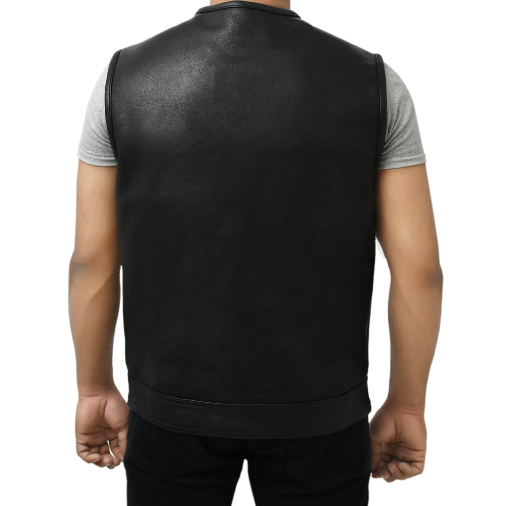 STOWE - Motorcycle Leather Vest Men's Vest Best Leather Ny   