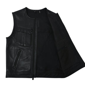 STOWE - Motorcycle Leather Vest Men's Vest Best Leather Ny   