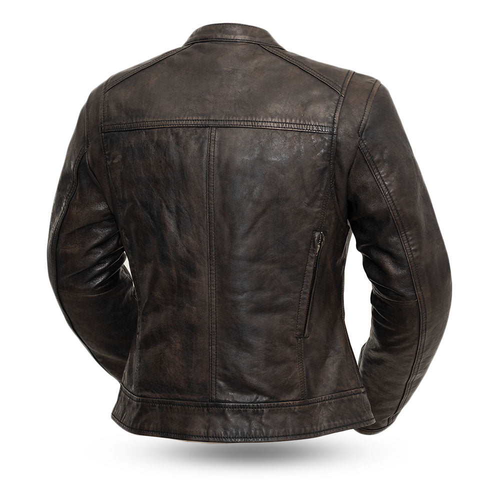 SWEET POISION Motorcycle Leather Jacket Women's Jacket Best Leather Ny   
