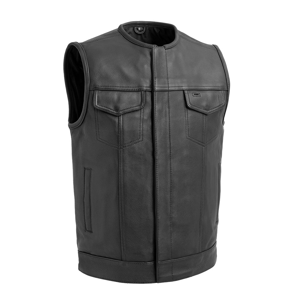 TENET - Motorcycle Leather Vest Men's Vest Best Leather Ny S Black 