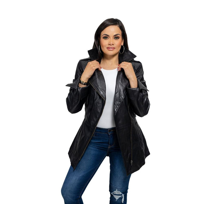 Traci - Women's Fashion Leather Jacket (Black) Jacket Best Leather Ny   