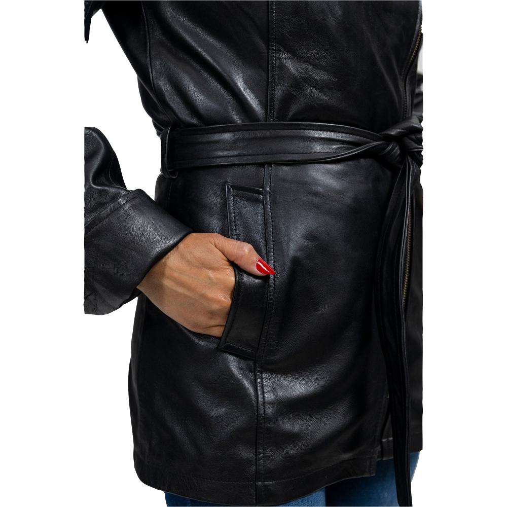 Traci - Women's Fashion Leather Jacket (Black) Jacket Best Leather Ny   