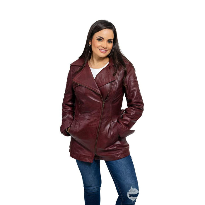 Traci - Women's Fashion Leather Jacket (Oxblood) Jacket Best Leather Ny   