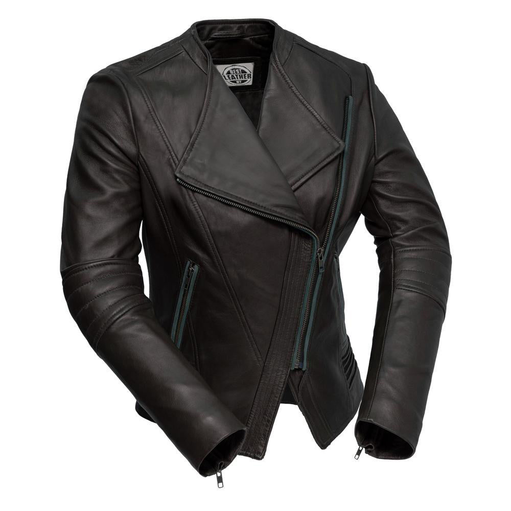 Trish - Women's Fashion Lambskin Leather Jacket (Black) Women's Jacket Best Leather Ny BLACK XS 