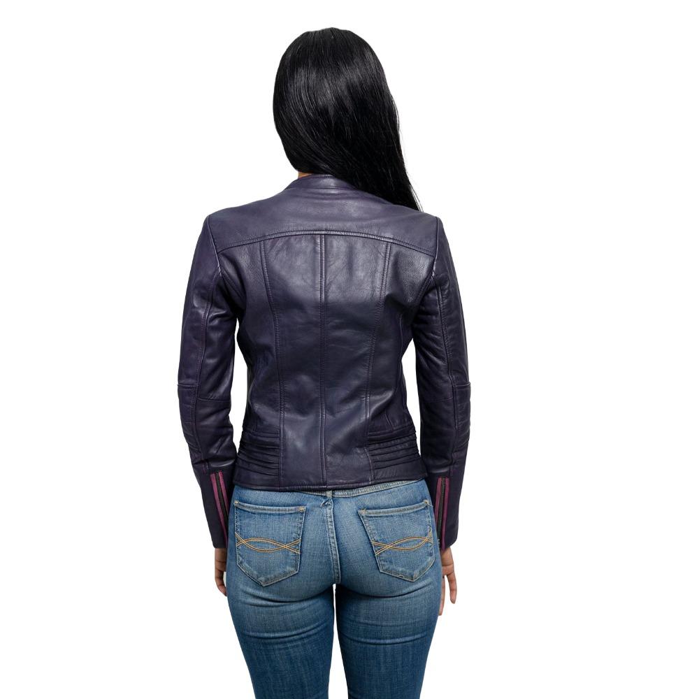 Trish - Women's Fashion Leather Jacket (Violet) Women's Fashion Leather Jacket Best Leather Ny