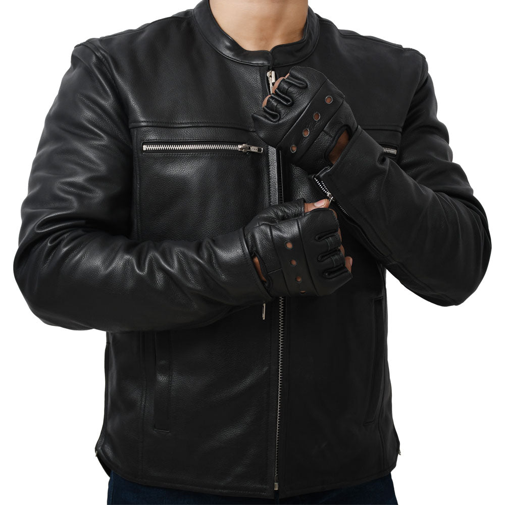 VENGEANCE Motorcycle Leather Jacket Men's Jacket Best Leather Ny   